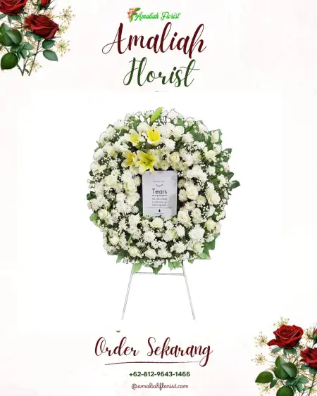 Krans Bunga Duka Kampungbaru